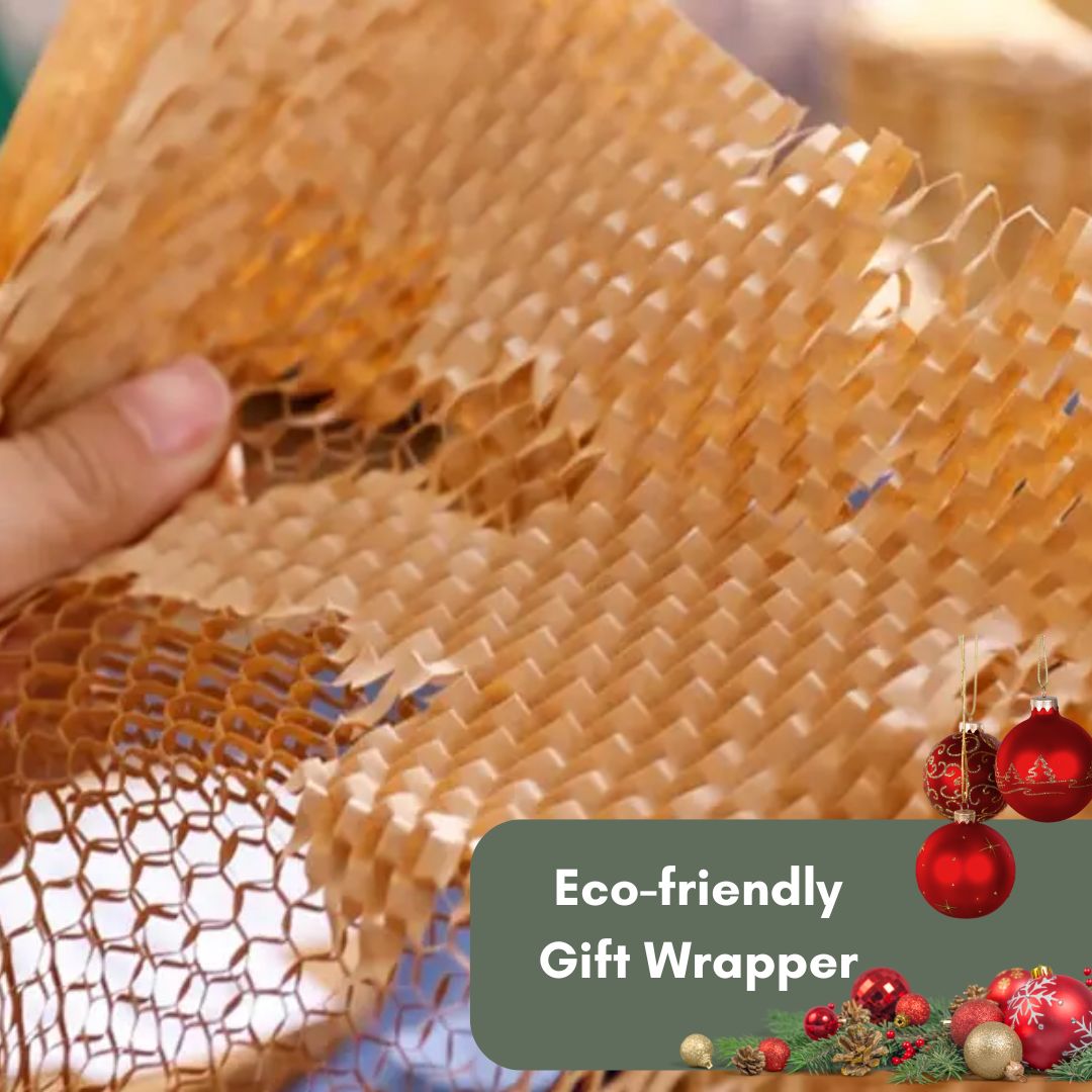 1m Eco-Friendly Kraft Honeycomb Paper for Gifting or Gift Wrapping