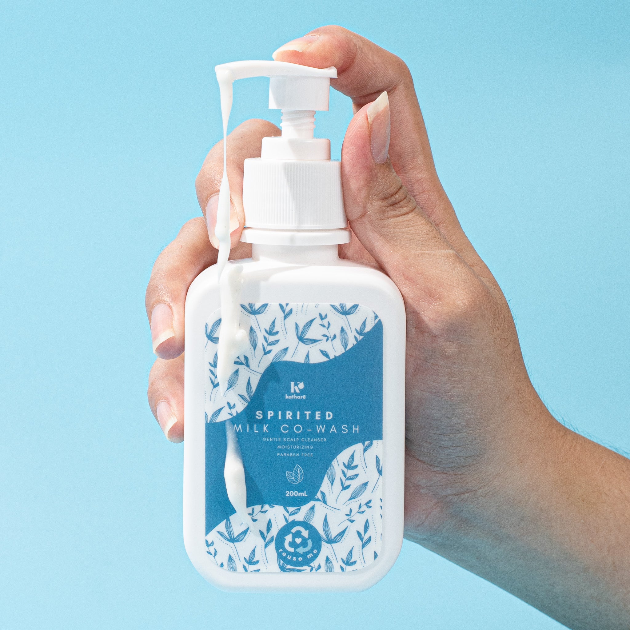 Katharē Spirited Co-Wash | Gentle Scalp Cleanser for Hydrated, Frizz-Free Hair