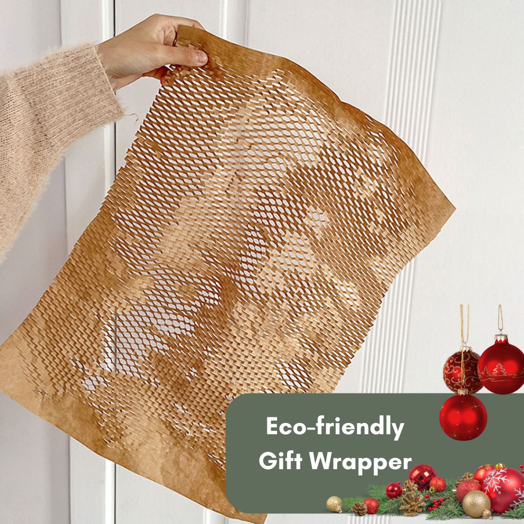 1m Eco-Friendly Kraft Honeycomb Paper for Gifting or Gift Wrapping