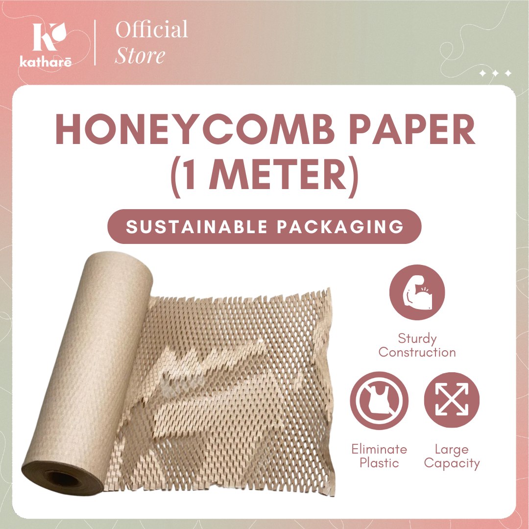 1m Eco-Friendly Kraft Honeycomb Paper for Gifting or Gift Wrapping