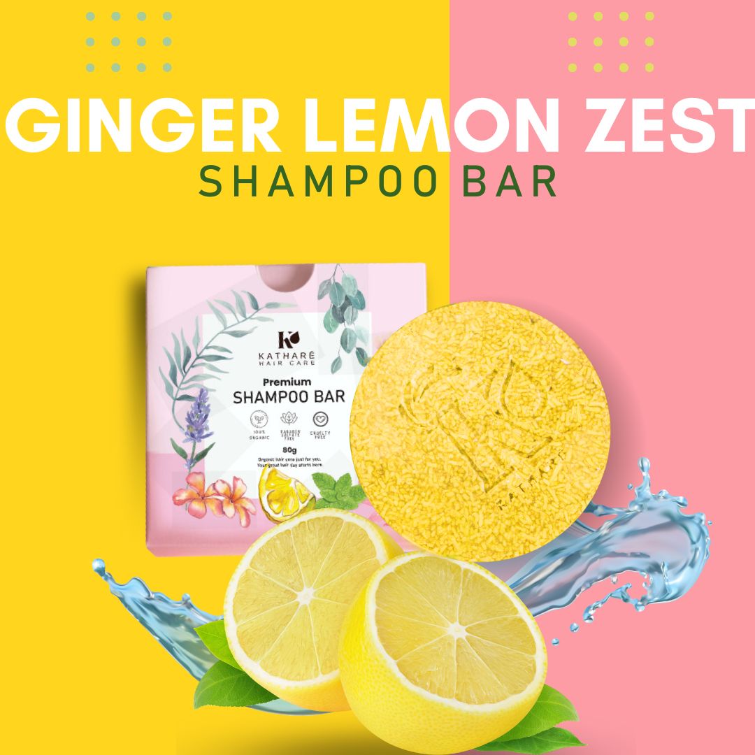Ginger Lemon Zest Shampoo Bar | Hair Growth