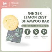 Ginger Lemon Zest Shampoo Bar 80g | Hair Growth