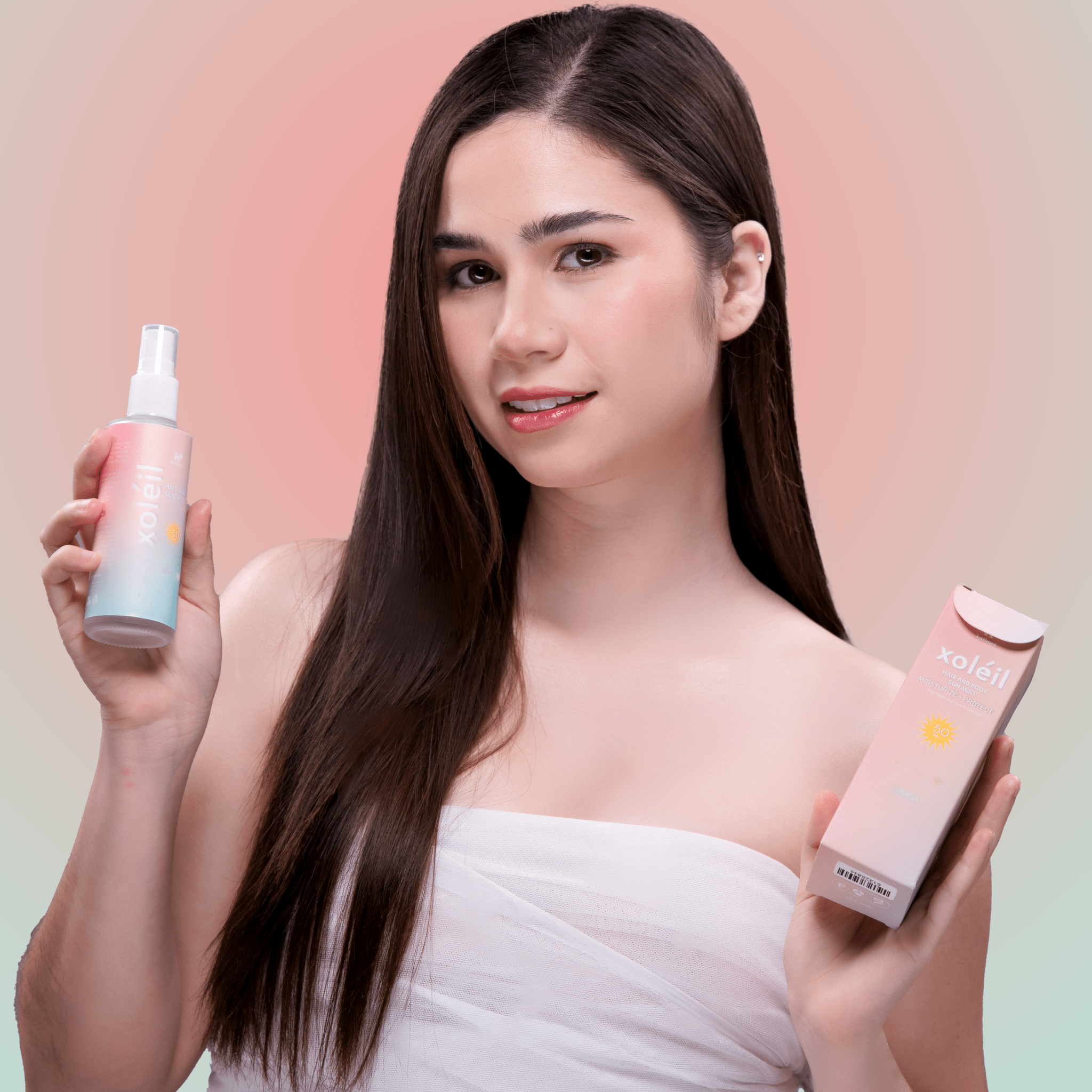 Xoleil Sun Mist | Multi - Purpose Cooling Mist with SPF 50+ - Katharē Hair Care