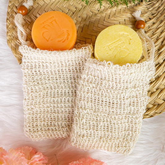 Katharē 100% Natural Shampoo Bar Bag For Soap Mesh Nylon Soap Bags