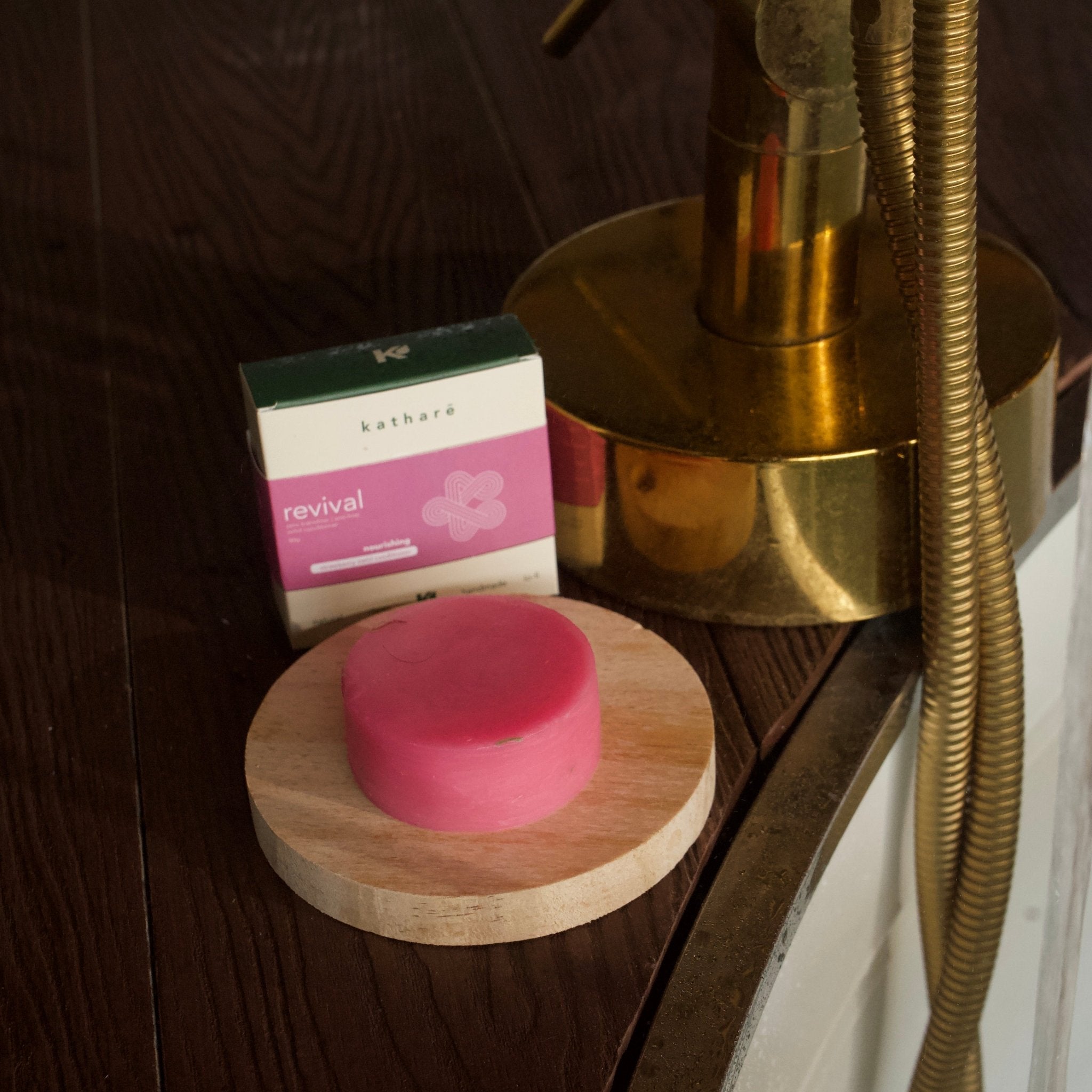 Strawberry Swirl Moisturizing Revival Conditioner Bar - Katharē Hair Care