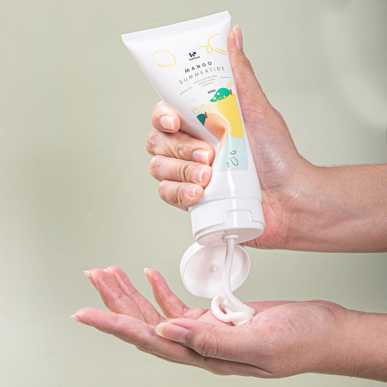 Anti-Frizz and Curl Defining Hair Cream | Mango Summertide