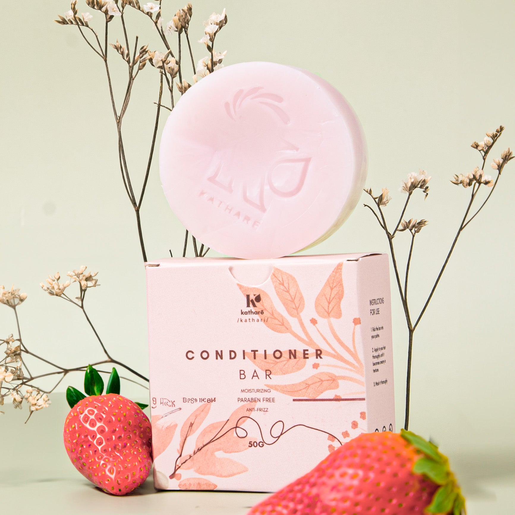 Strawberry Lush Conditioner Bar 50g |Nourishing