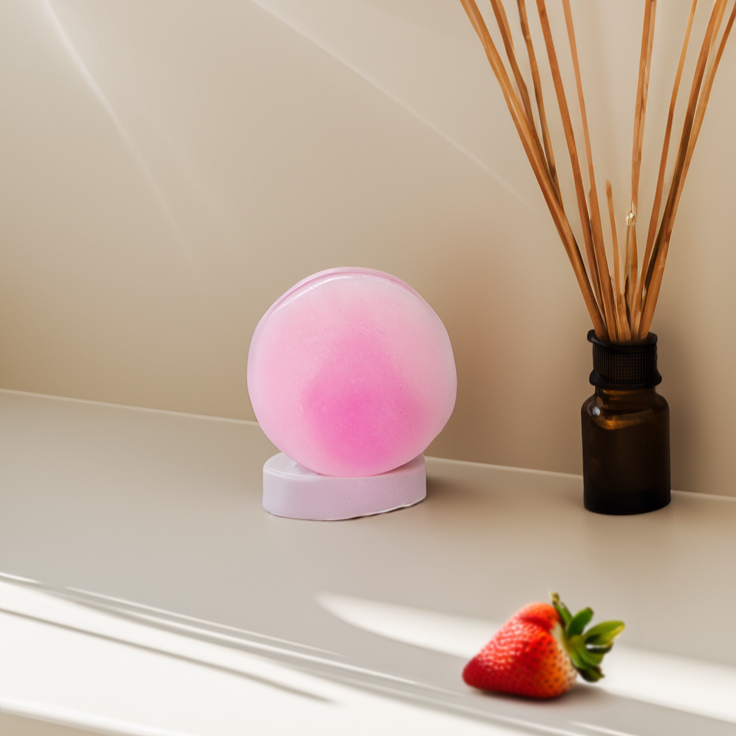 Moisturizing Revitalize Conditioner Bar | Strawberry Swirl Detangling & Shine for Filipino Hair