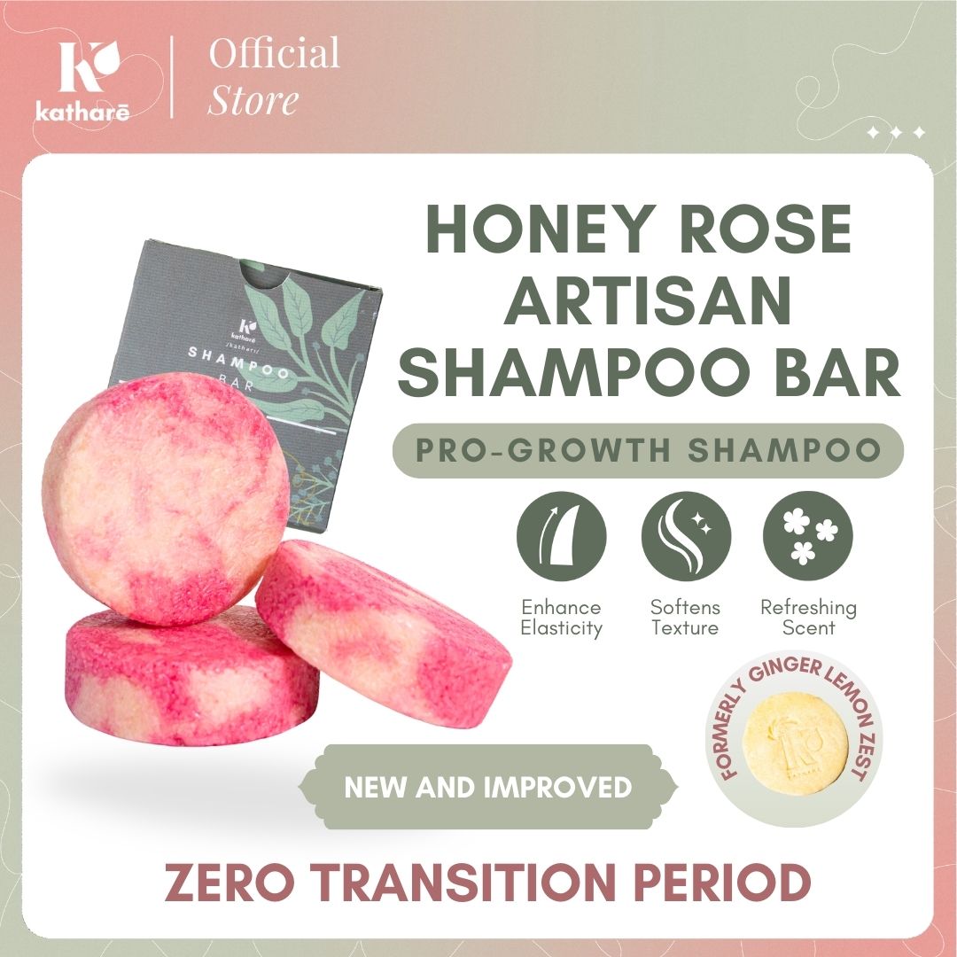 Honey Rose Artisan Shampoo Bar | Pro-Growth Shampoo
