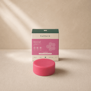 Strawberry Swirl Moisturizing Revival Conditioner Bar - Katharē Hair Care