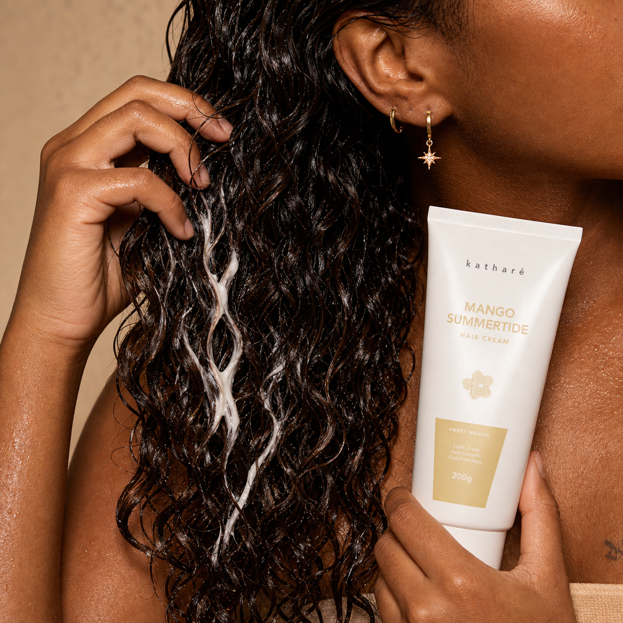Mango Summertide | Anti-Frizz and Curl Defining Hair Cream