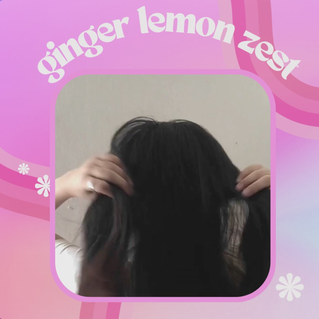 Load video: Ginger Lemon Zest Shampoo Bar 80g | Hair Growth